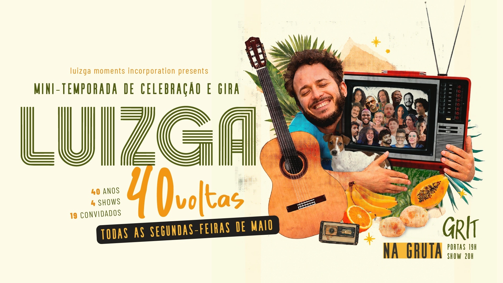 cartaz de luizga 40 voltas (grit) 25/5